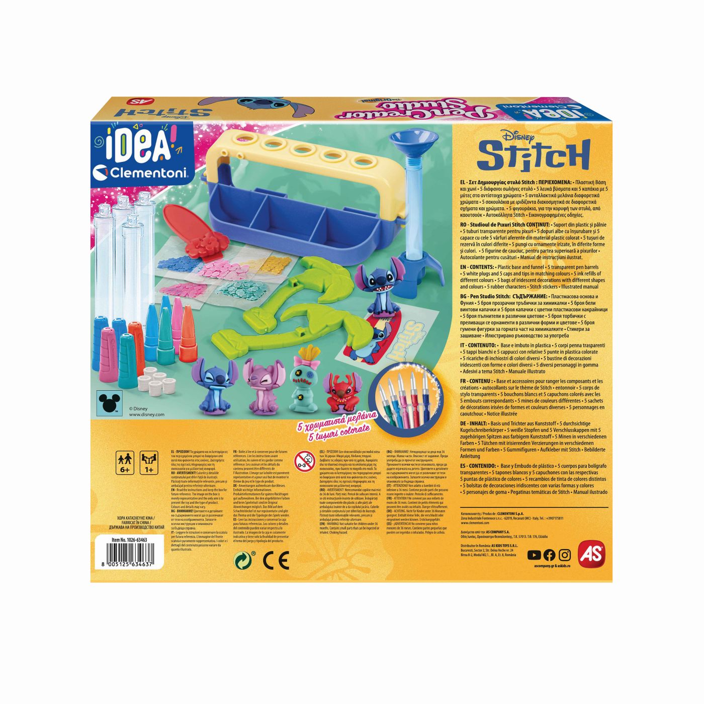 Set Creație Disney Stitch Clementoni - 5 Pixuri | AS - Default Title (8) [ps:461c4ae9-4554-416f-9f48-67b6240fa33a]
