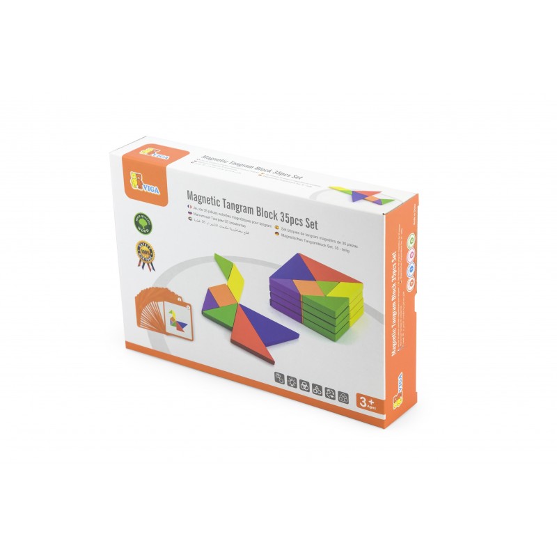 Joc Tangram magnetic cu 35 piese, Viga [ps:7f8fd0fa-9270-410f-a9a9-8848c05af910]