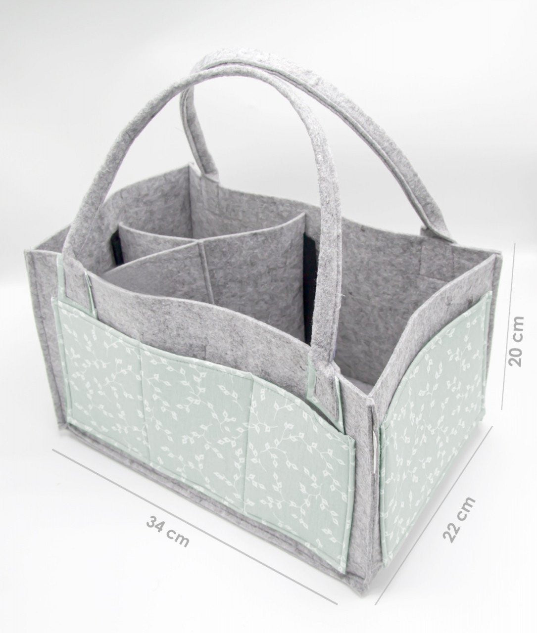 Geanta organizator scutece si accesorii copii/bebelusi - Gri