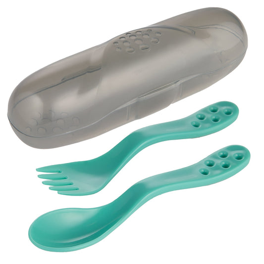 Canpol Babies Set de Calatorie Lingurita Si Furculita - Imagine 8