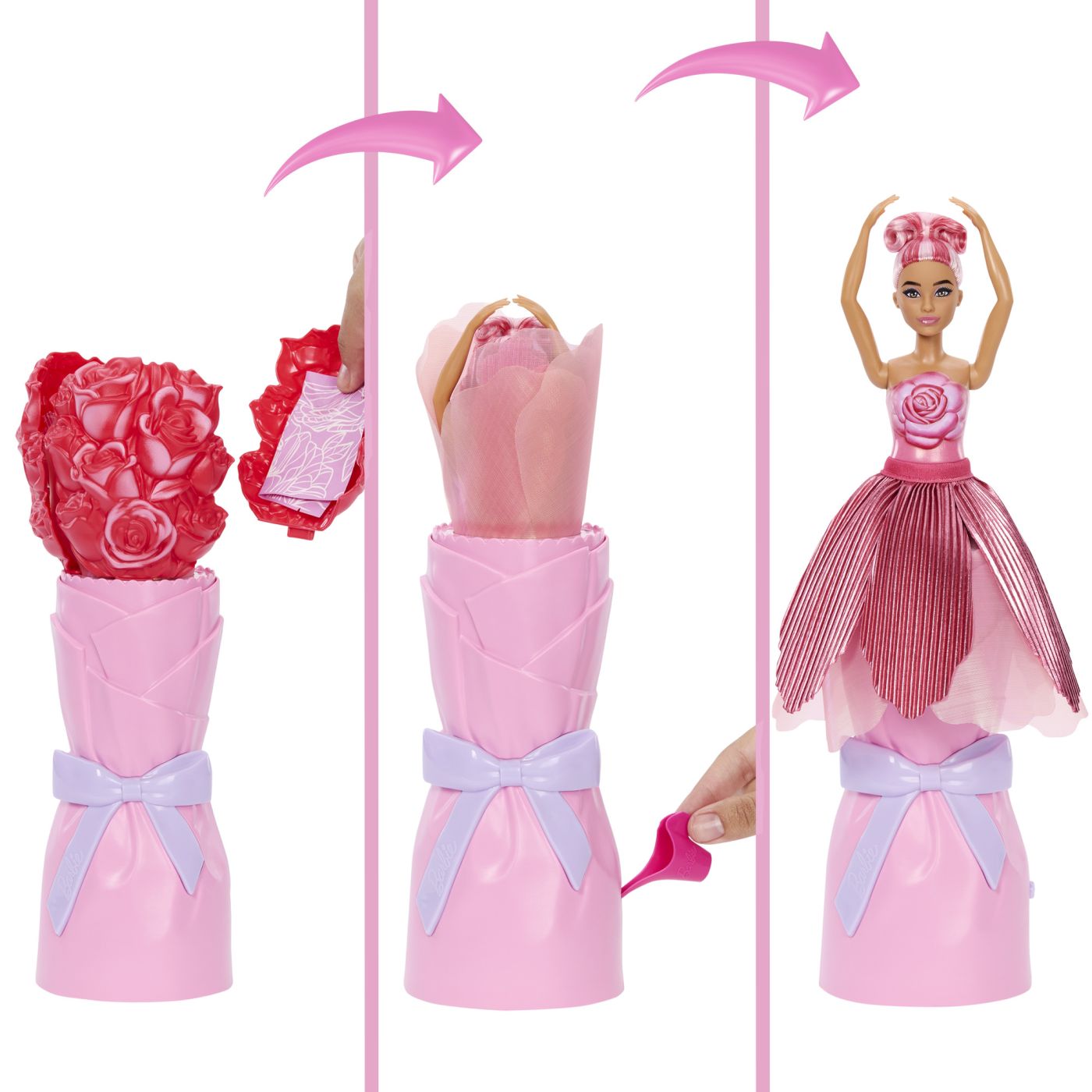 BARBIE PETAL POP SET PAPUSA BARBIE LALEA ROZ SI - Roșu (8) [ps:e26b95ce-cc54-4ed0-8b60-8cd71d6f0818]