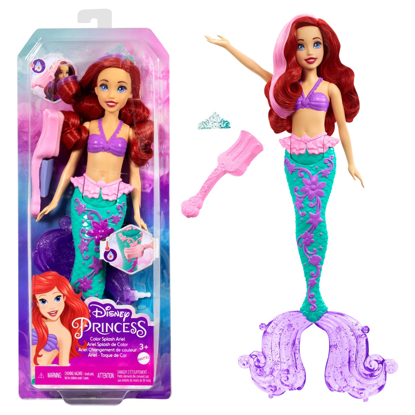 DISNEY PRINCESS PAPUSA ARIEL CU CULORI SCHIMBATOARE [ps:918df47f-41b7-4764-aa02-b87121b25861]