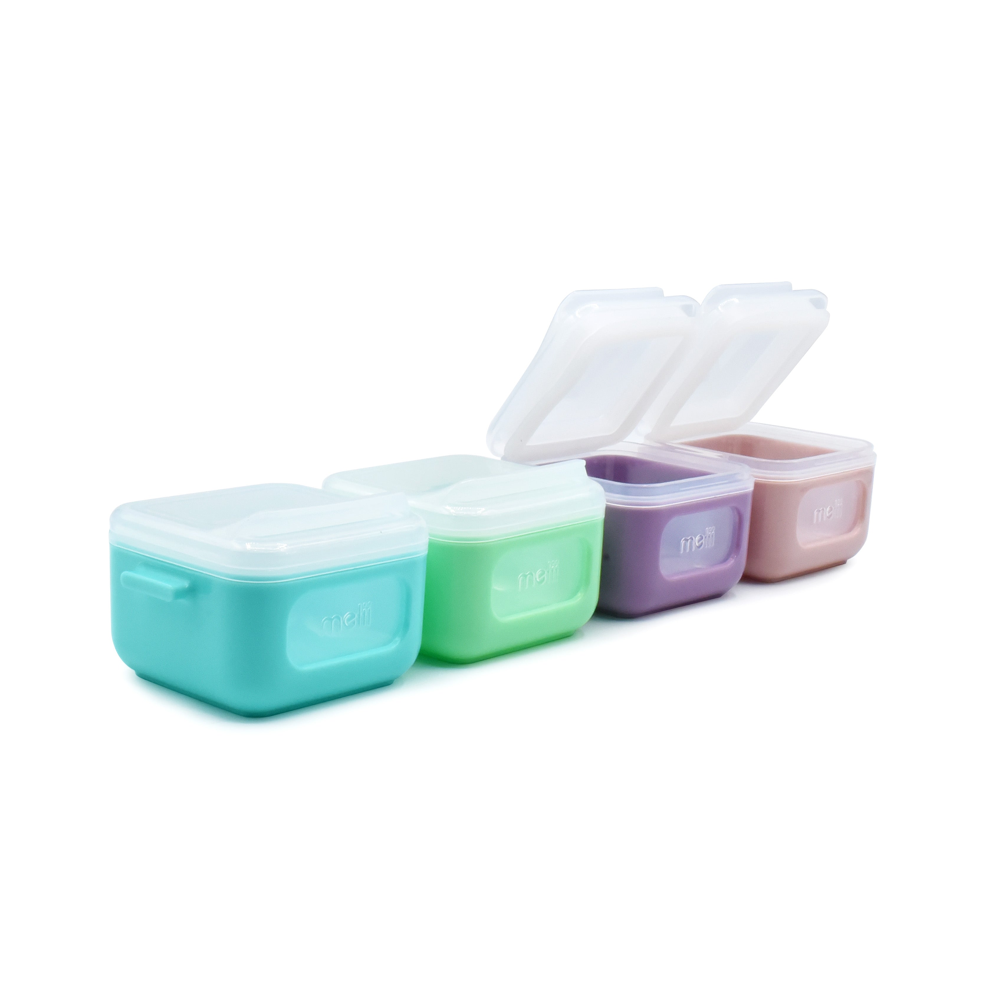SET 4 RECIPIENTE SILICON SNAP&GO CUBES, MELII, 4*118 ML - Imagine 8