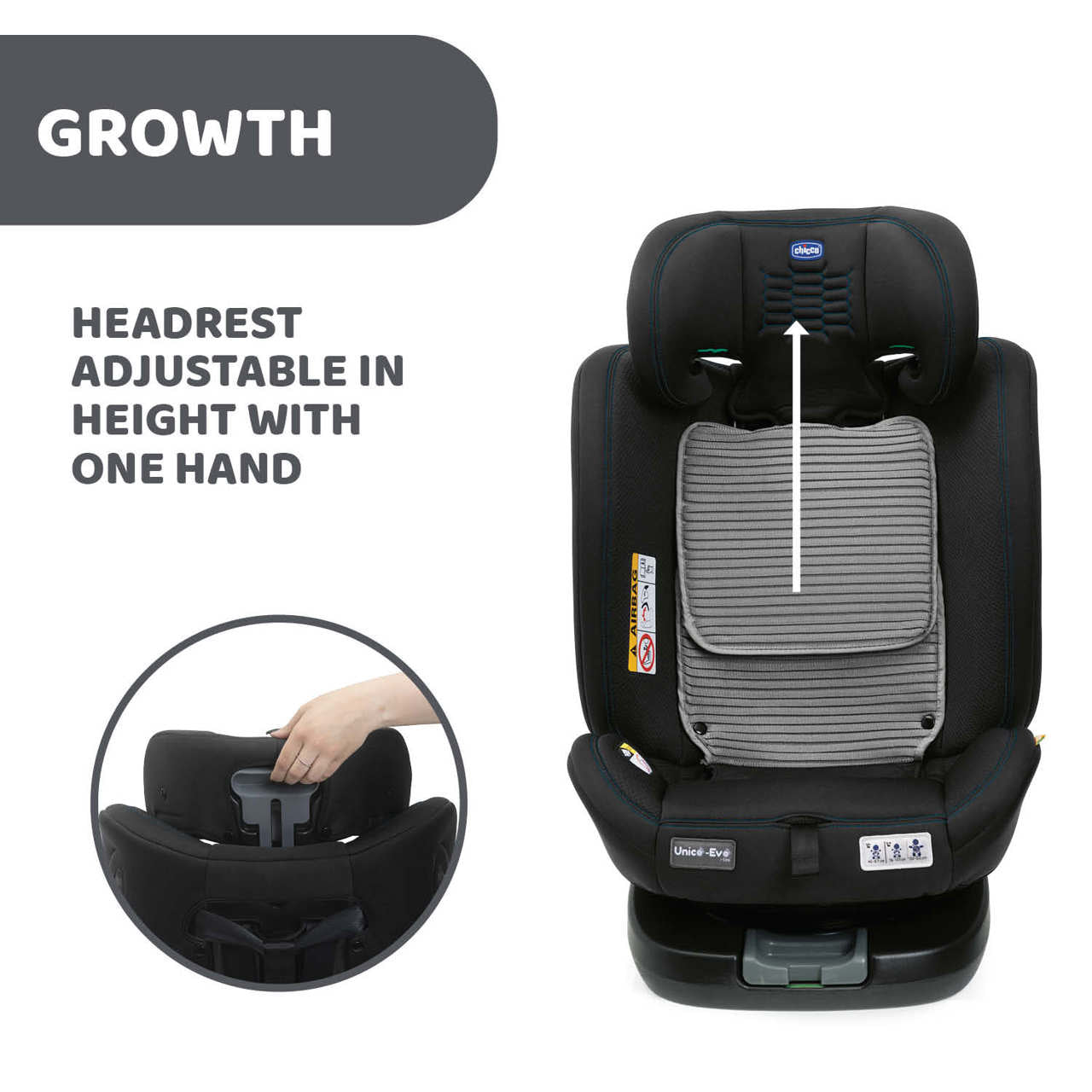 Scaun auto rotativ Chicco Unico EVO i-Size, Black - Negru - Blackair (9) [ps:d33fa339-5107-4ba3-b6a0-686de835cbc3]