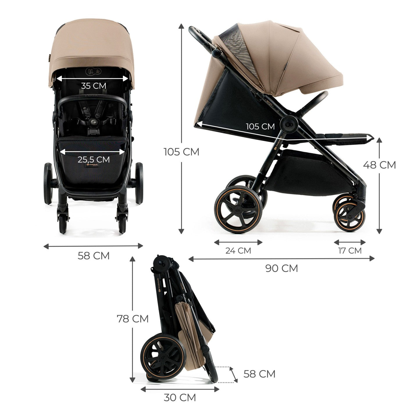CARUCIOR SPORT, ULTRA COMPACT, KINDERKRAFT MITZY, 0-22 - Imagine 9