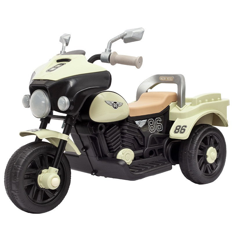 Motocicletă Electrică Flippy, Anti-Răsturnare, Alb-Bej - Default Title (9) [ps:cfaa7b35-a28c-4cbe-b14b-d9a911145955]