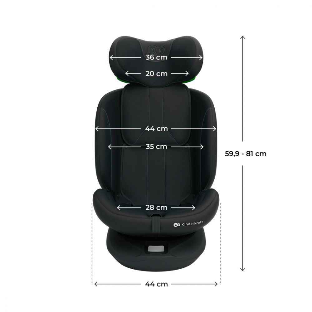 SCAUN AUTO KINDERKRAFT I-GROW 2 I-SIZE 40-150 CM, BLACK - Imagine 10 [ps:e6318be5-386c-48d7-9564-c92b3833afcd]