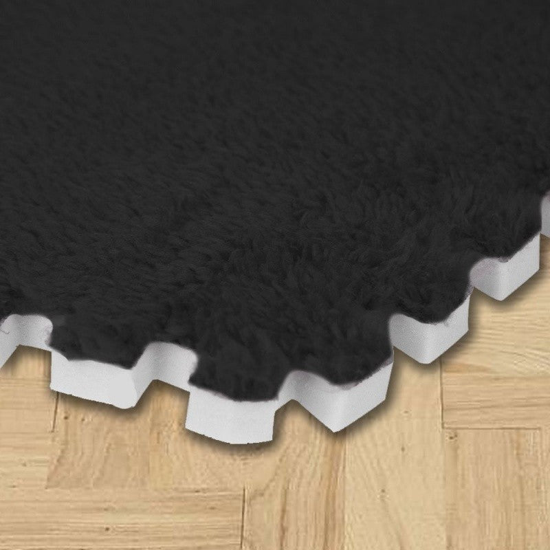 Set Covor Puzzle Flippy, Spuma EVA, 10 Piese, Alb | 30x30cm - Negru (9) [ps:842fd1d7-74c2-4d54-b0df-4aba10d0347b]