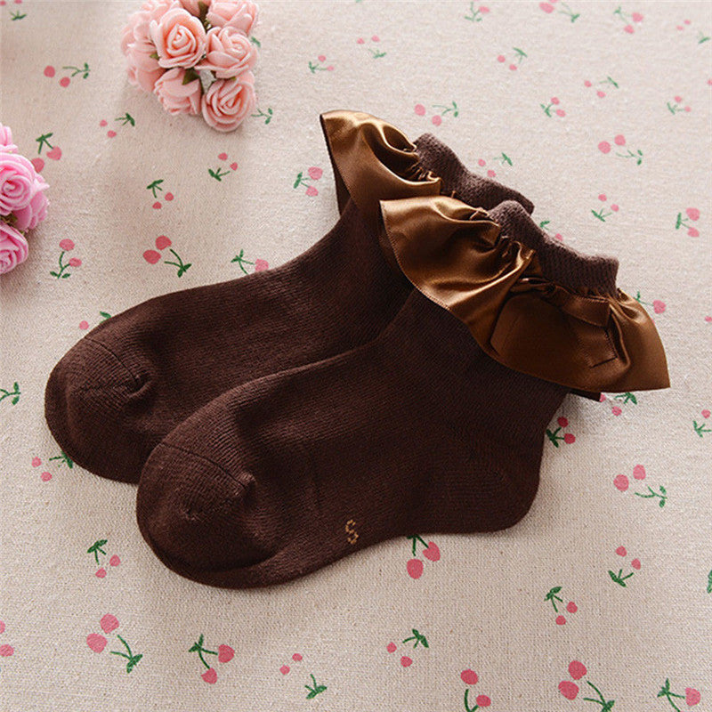 Sosete cu volan si fundita Drool (Culoare: Roz, Varsta: 2-4 ani) [ps:657fee13-c7b0-4d2a-b004-0de5585ba57f]