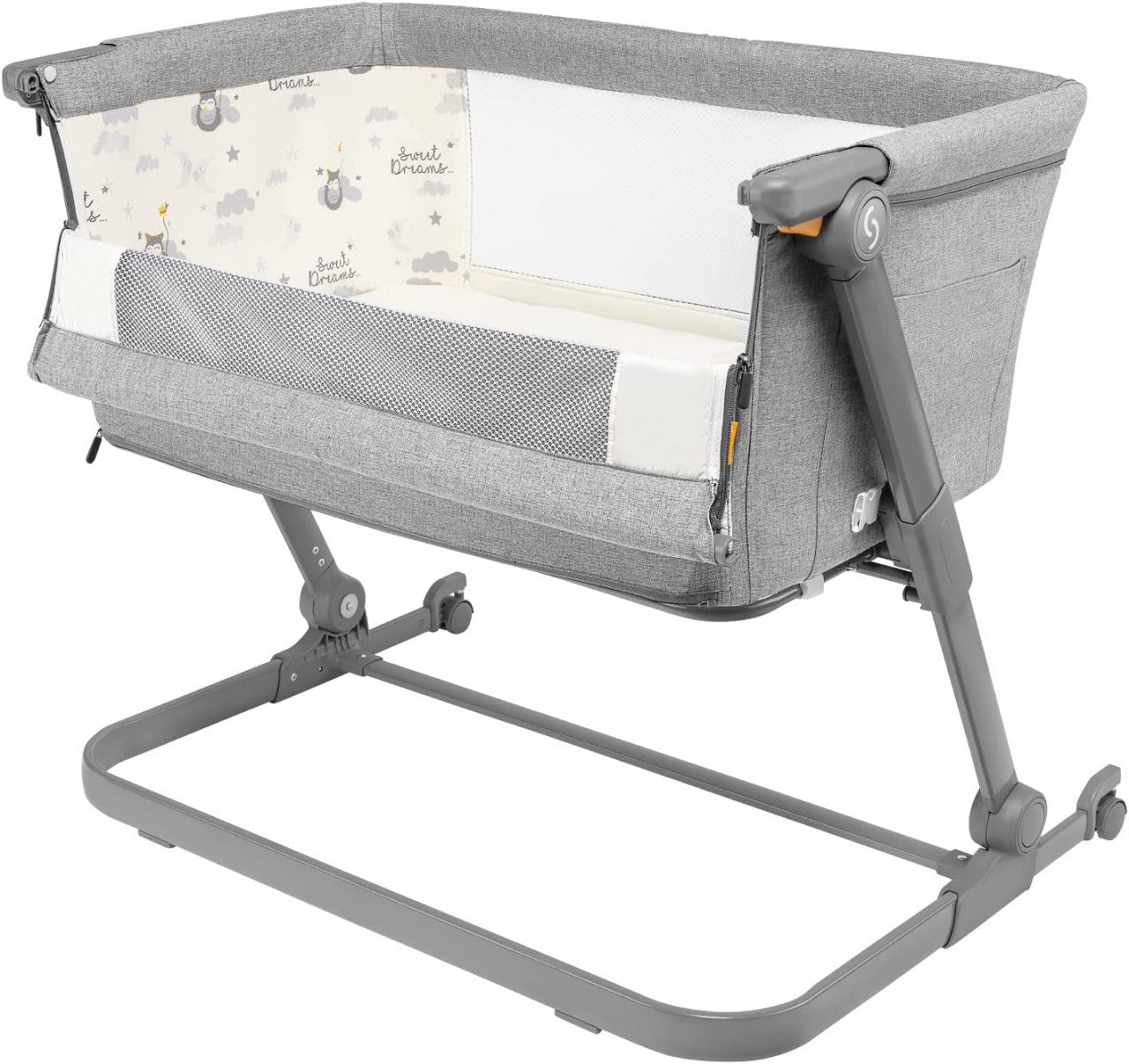 Patut 3 in 1 co-sleeping Skiddou Natt, Normandic Dream, Gri deschis [ps:2e5bf74c-f932-4230-8126-9a943e68bf13]