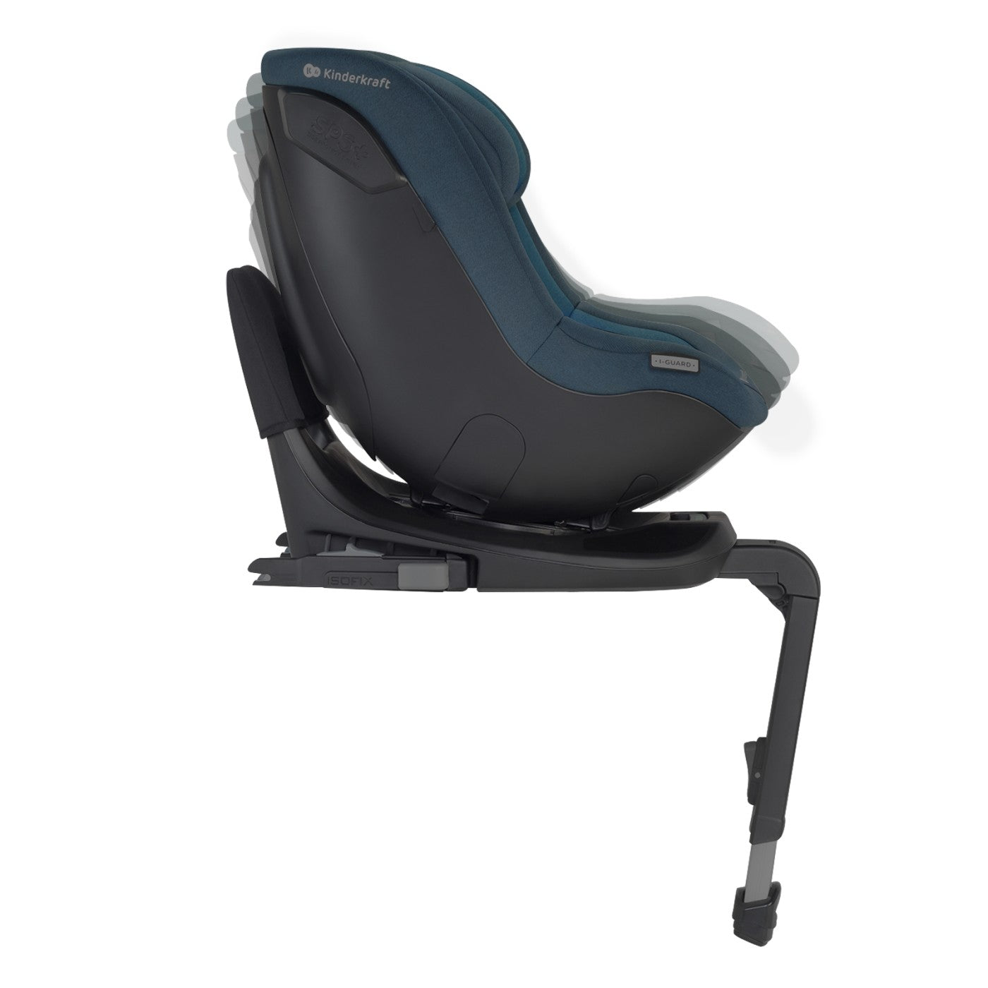 SCAUN AUTO KINDERKRAFT I-GUARD I-SIZE 40-105 CM, CHERRY - Albastru