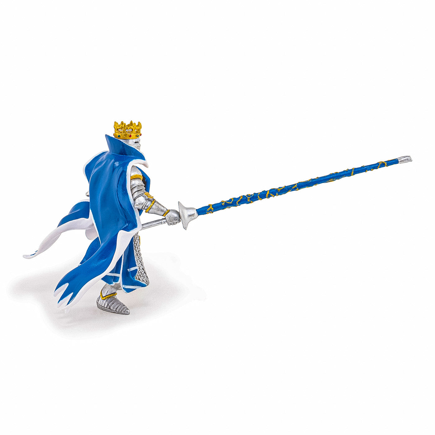 PAPO FIGURINA REGE CU BLAZON DRAGON albastru [ps:530fa237-5351-4602-b8c3-708359cf738d]