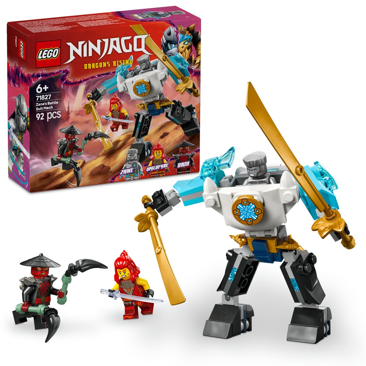 LEGO NINJAGO COSTUMUL ROBOT DE LUPTA AL LUI ZANE 71827 - Imagine 9