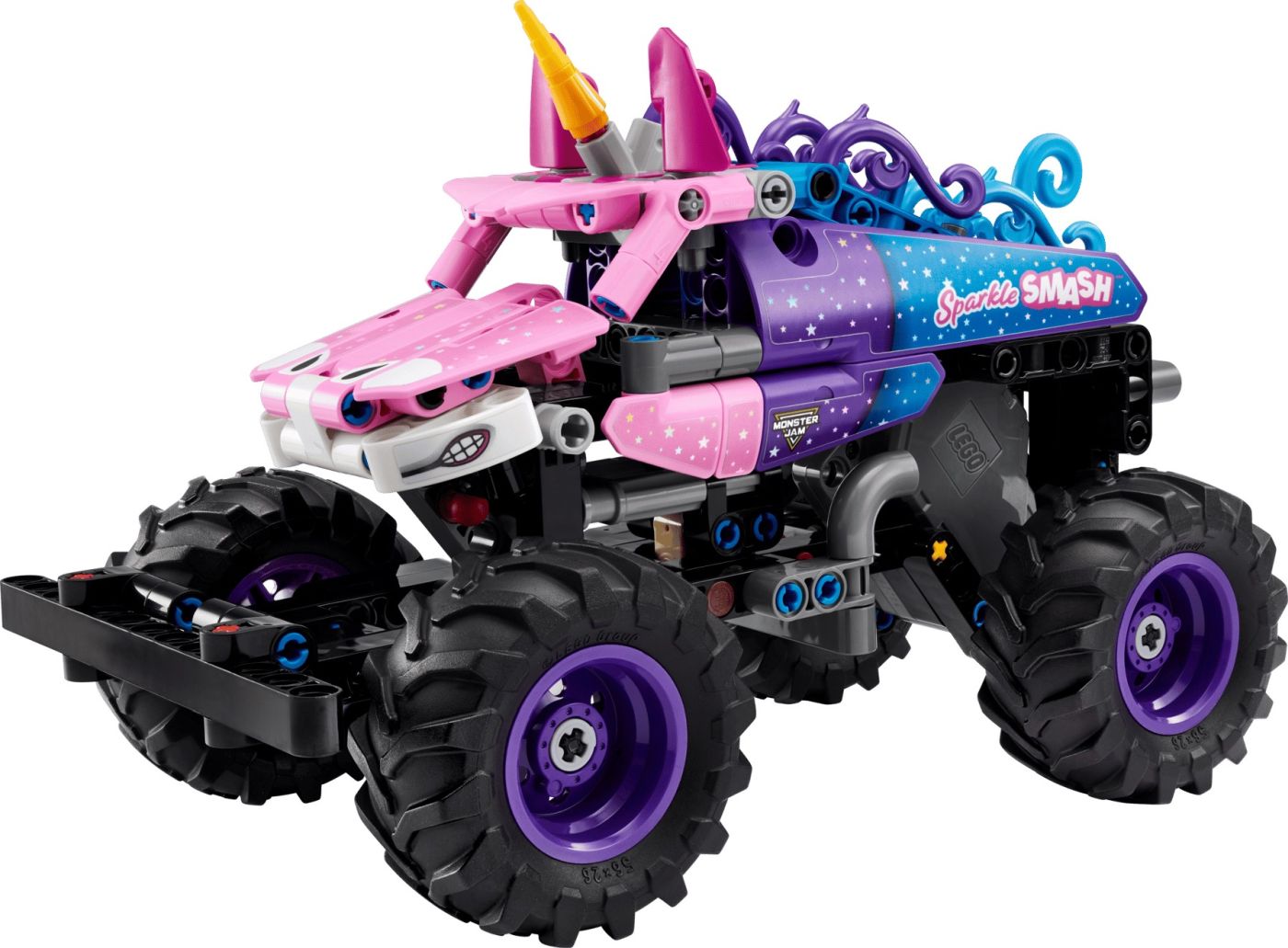 LEGO TECHNIC MONSTER JAM SPARKLE SMASH CU MOTOR CU ARC 42220 [ps:850abb7f-1f12-4ac5-8227-f555bec4294f]