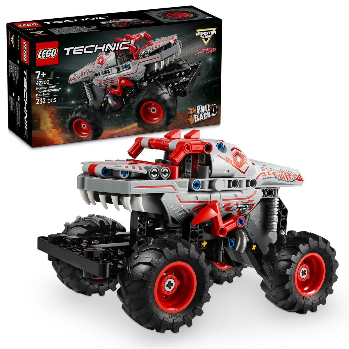LEGO TECHNIC MONSTER JAM THUNDERROARUS PULL-BACK 42200 - Imagine 9