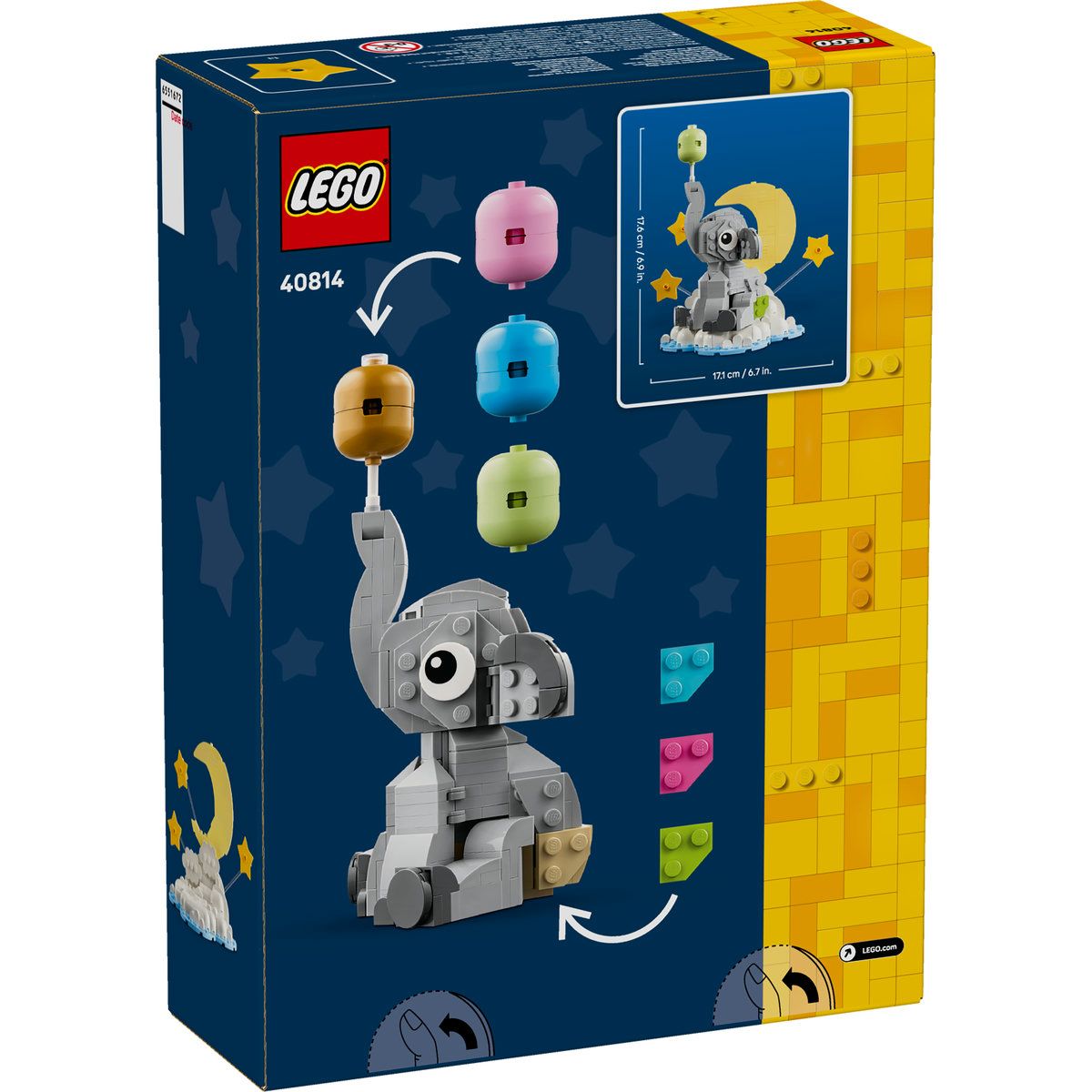 LEGO Pui de Elefant pe Cer 40814 - Set Cadou Nou Născut - Default Title (9) [ps:aa8e5ec0-5d20-4df0-98fa-ef58219821b6]