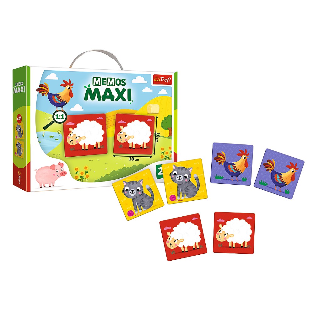 JOC MEMOS MAXI ANIMALE PARINTI SI COPII Trefl - Imagine 9