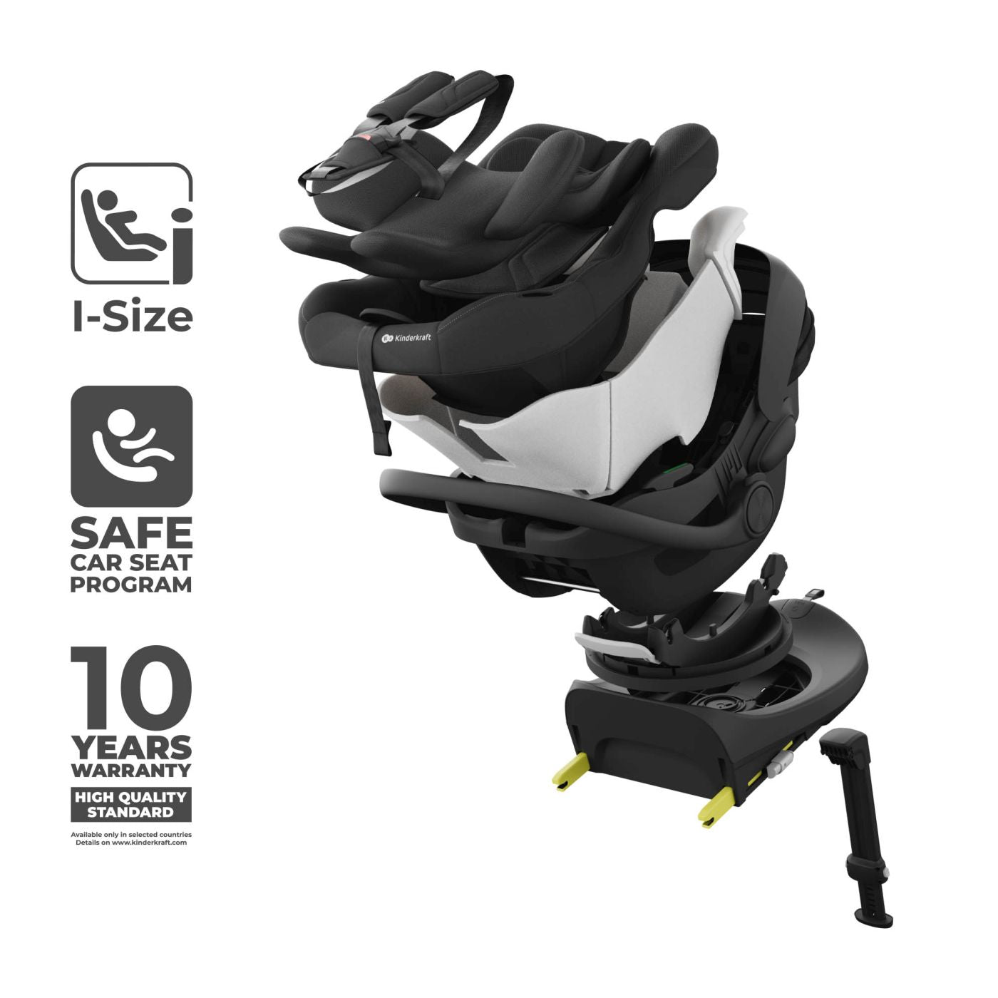 SCOICA AUTO KINDERKRAFT I-LITE CU BAZA ENDURA SAFE FX BLACK [ps:5b9cffde-087f-4514-aef7-37df49cf129d]