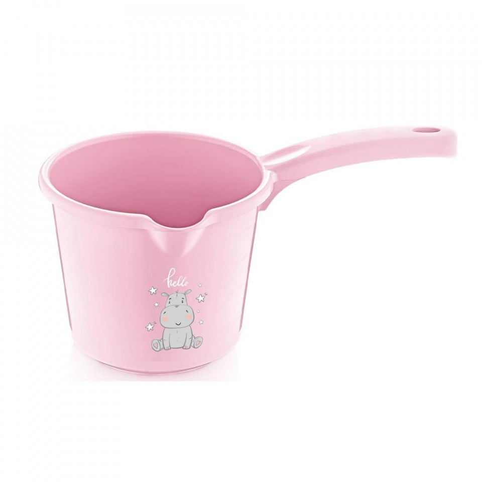 Set cadita de baie cu 6 piese BabyJem Bebe Lux (Culoare: - Roz
