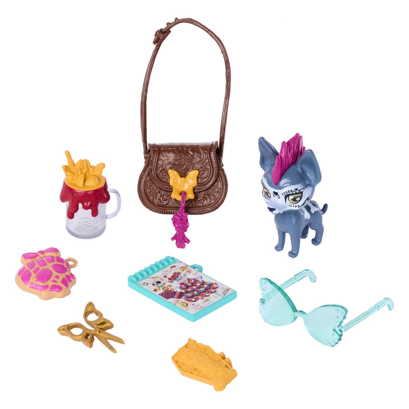 MONSTER HIGH PAPUSA SKELITA CALAVERAS CU ACCESORII Mattel - Imagine 9