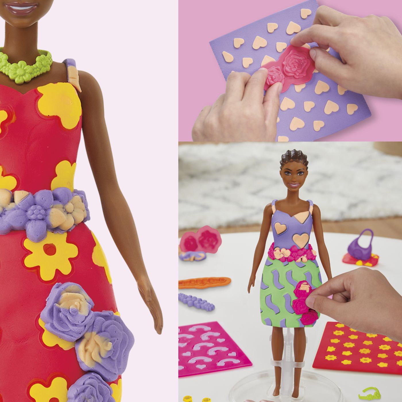 PLAY DOH BARBIE SET PLASTELINA CREATII VESTIMENTARE - Imagine 9