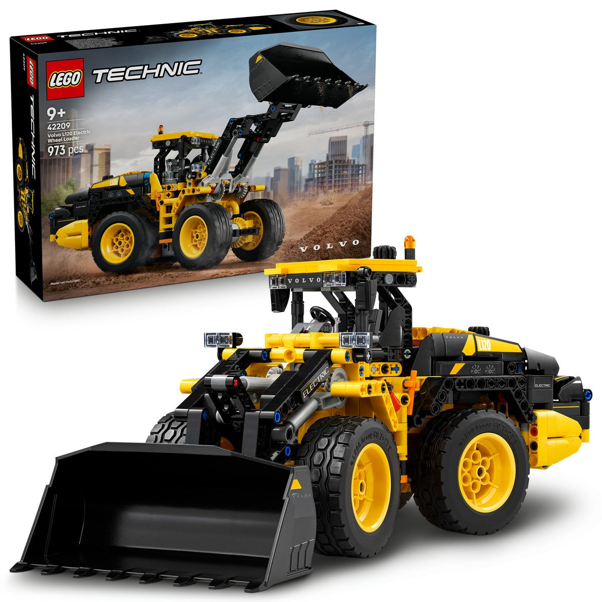 LEGO TECHNIC INCARCATOR FRONTAL VOLVO L120 ELECTRIC 42209 - Imagine 9