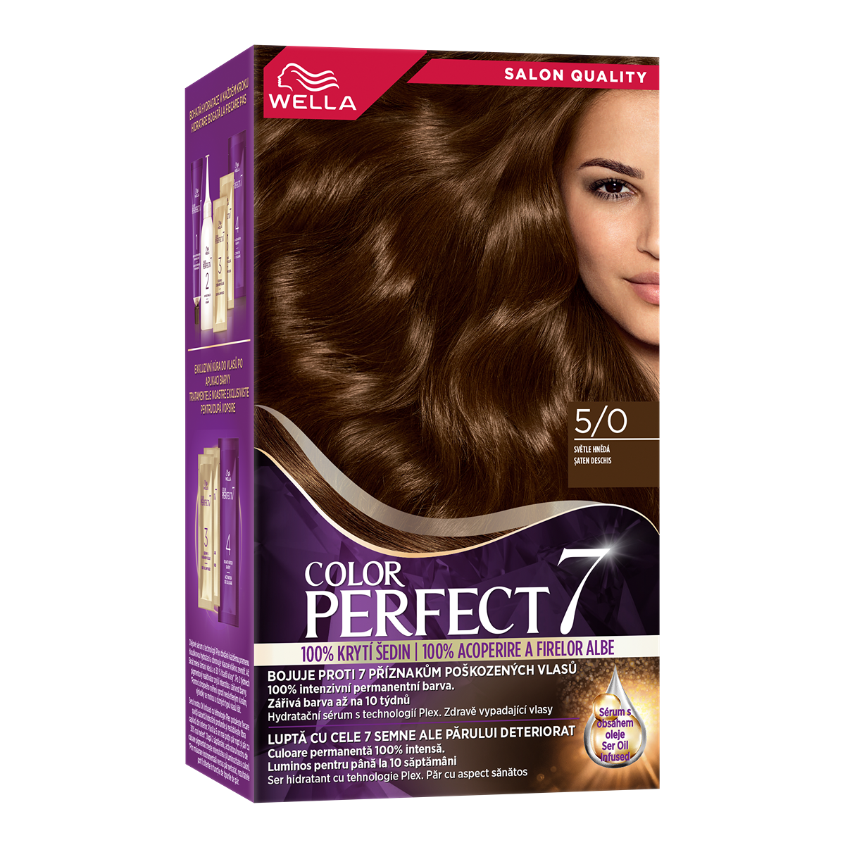 COLOR PERFECT 7, vopsea de par, nuanta saten mediu, nr 4/0 - Imagine 9