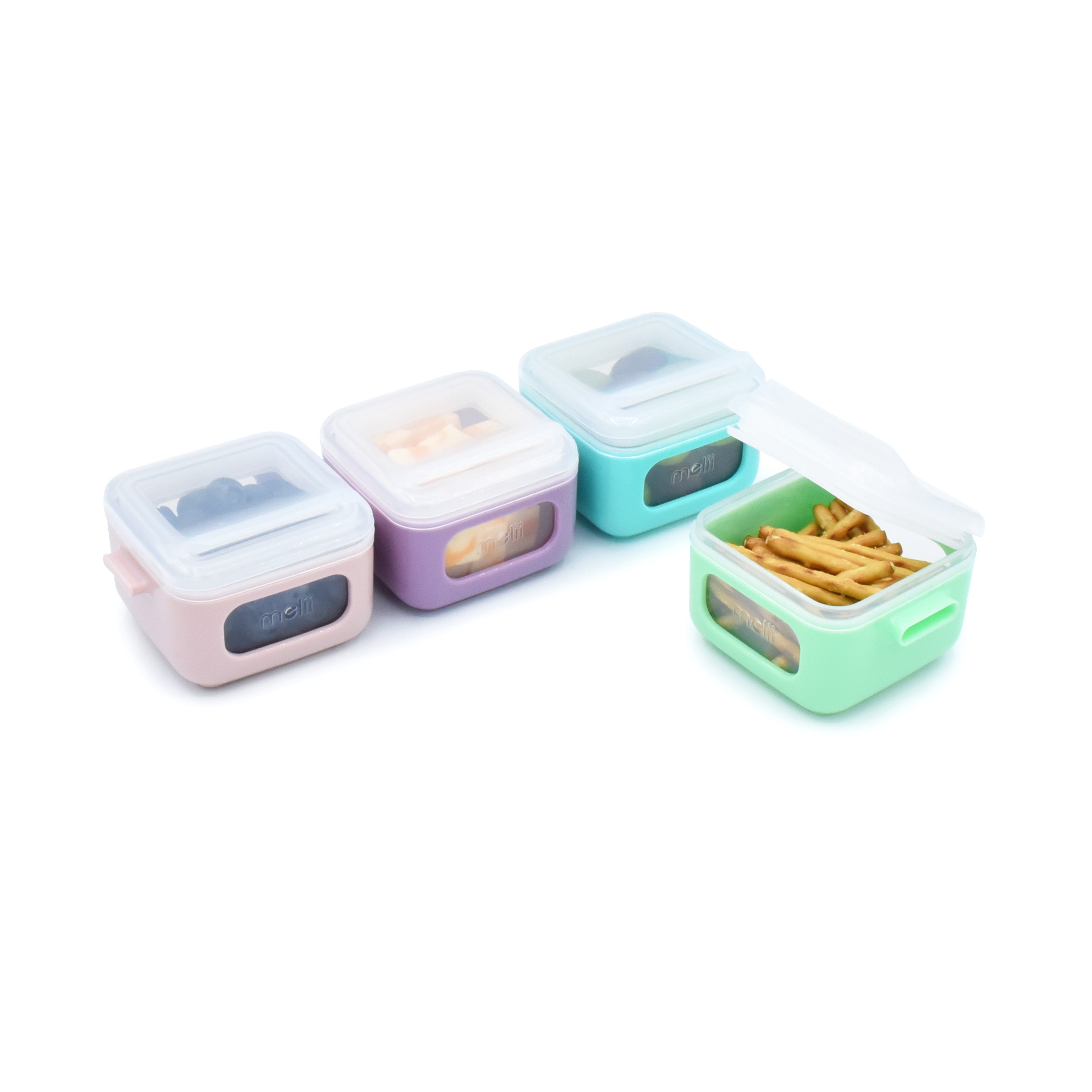 SET 4 RECIPIENTE SILICON SNAP&GO CUBES, MELII, 4*118 ML - Imagine 9