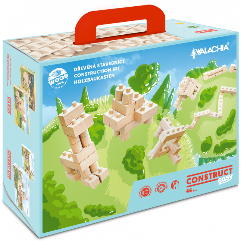 Set gama Construct Easy format din 46 piese, cu piese tip Lego, Walachia [ps:8fb87f29-60f8-4584-aacf-2724e791099c]
