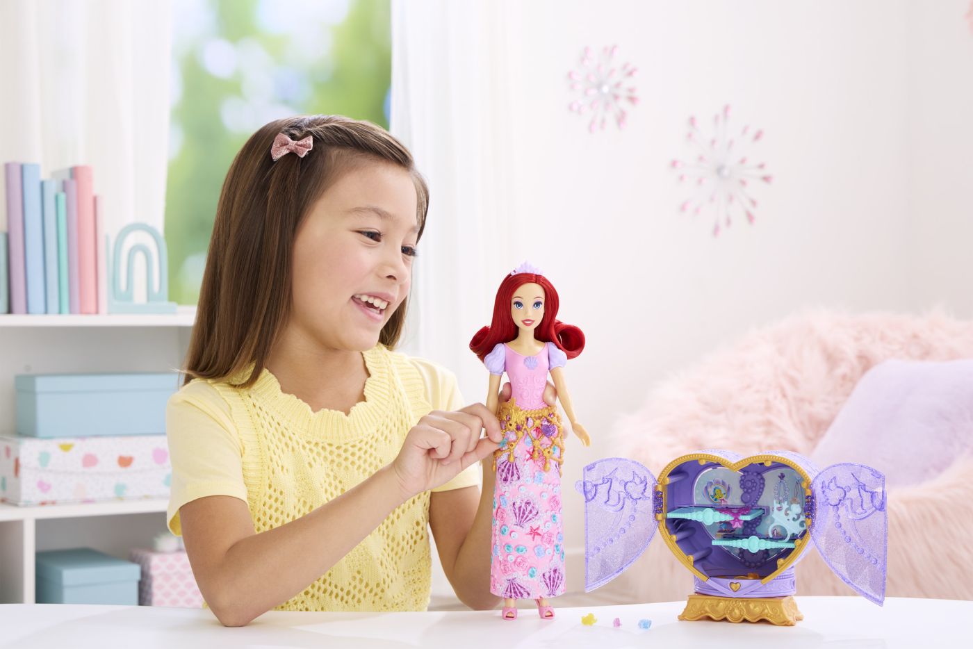 DISNEY PRINCESS JEWEL REVEAL PAPUSA ARIEL Mattel - Imagine 7 [ps:c86fcda9-a540-4bbf-97d4-c30a43bba56f]