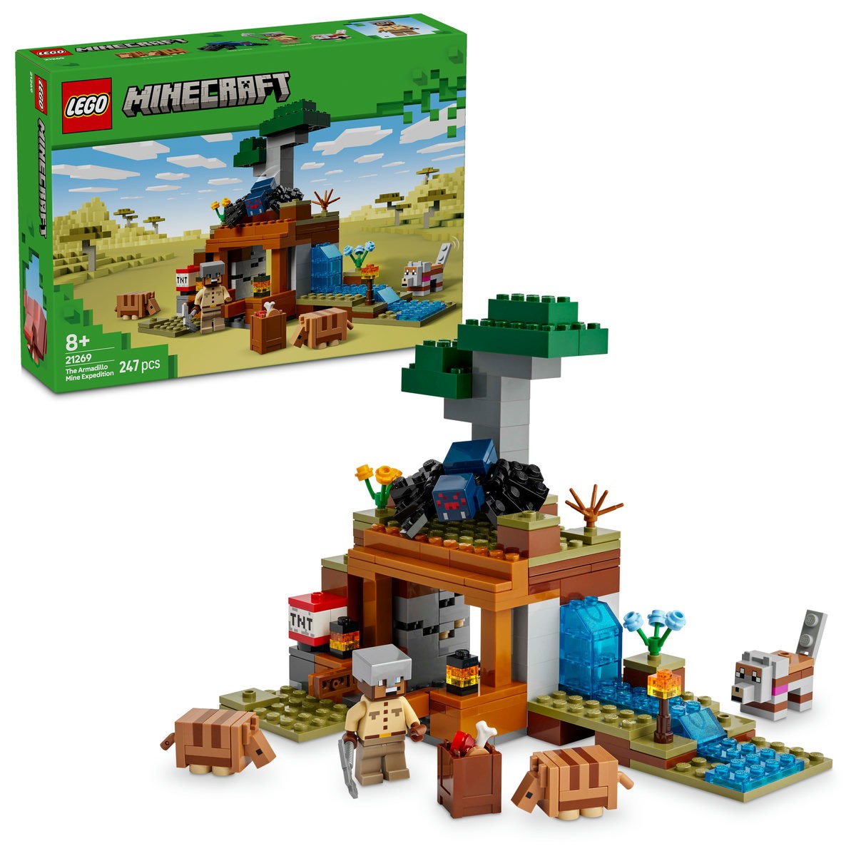 LEGO MINECRAFT EXPEDITIA DE MINERIT CU TATU 21269 - Imagine 9
