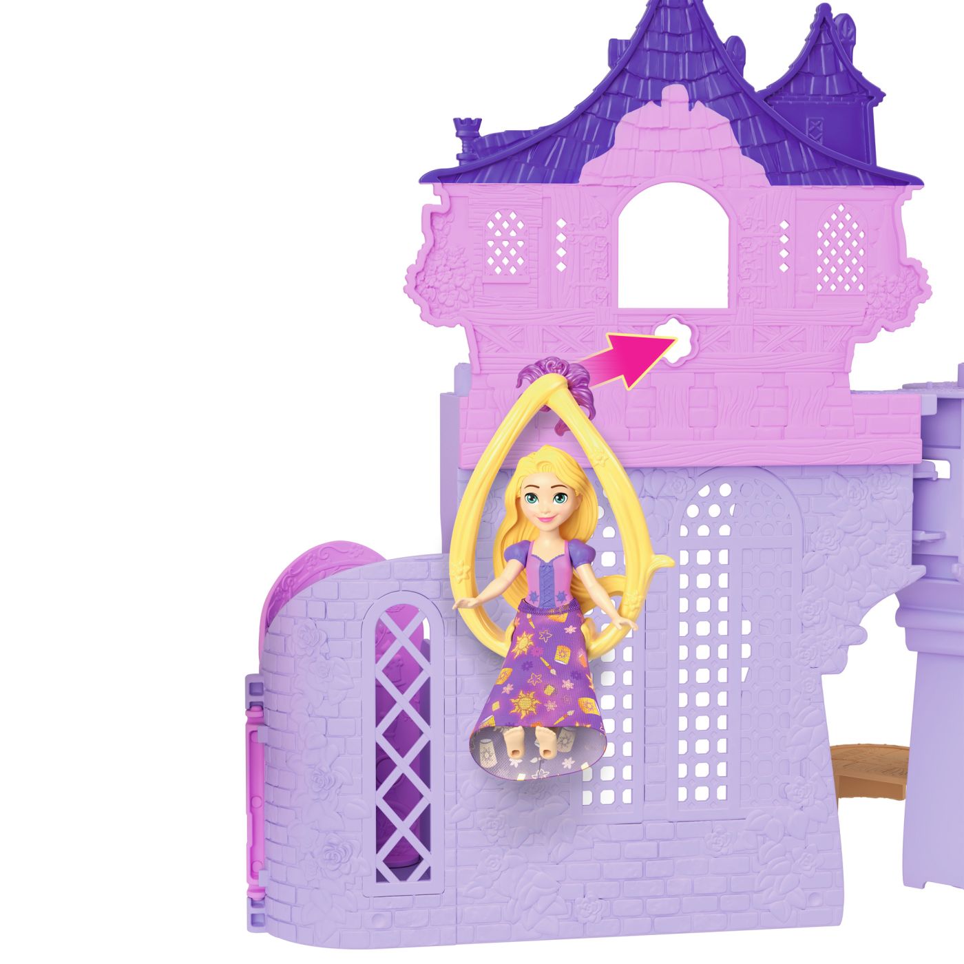 DISNEY PRINCESS SET CASTELUL LUI RAPUNZEL CU ACCESORII - Imagine 9