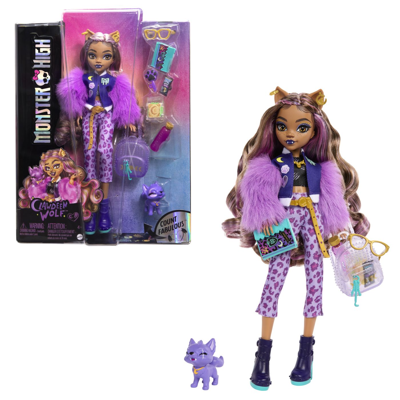 MONSTER HIGH PAPUSA CLAWDEEN WOLF SI CATELUL CRESCENT Mattel - Imagine 2 [ps:9362c20d-7fd4-4826-9cf6-56399722f5d6]