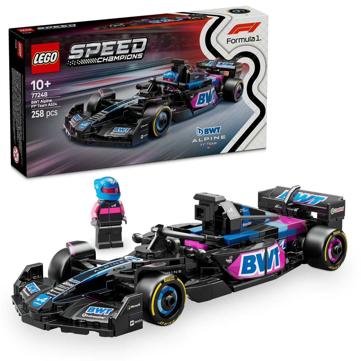 LEGO SPEED CHAMPIONS MASINA DE CURSE F1 BWT ALPINE 77248 - Imagine 9