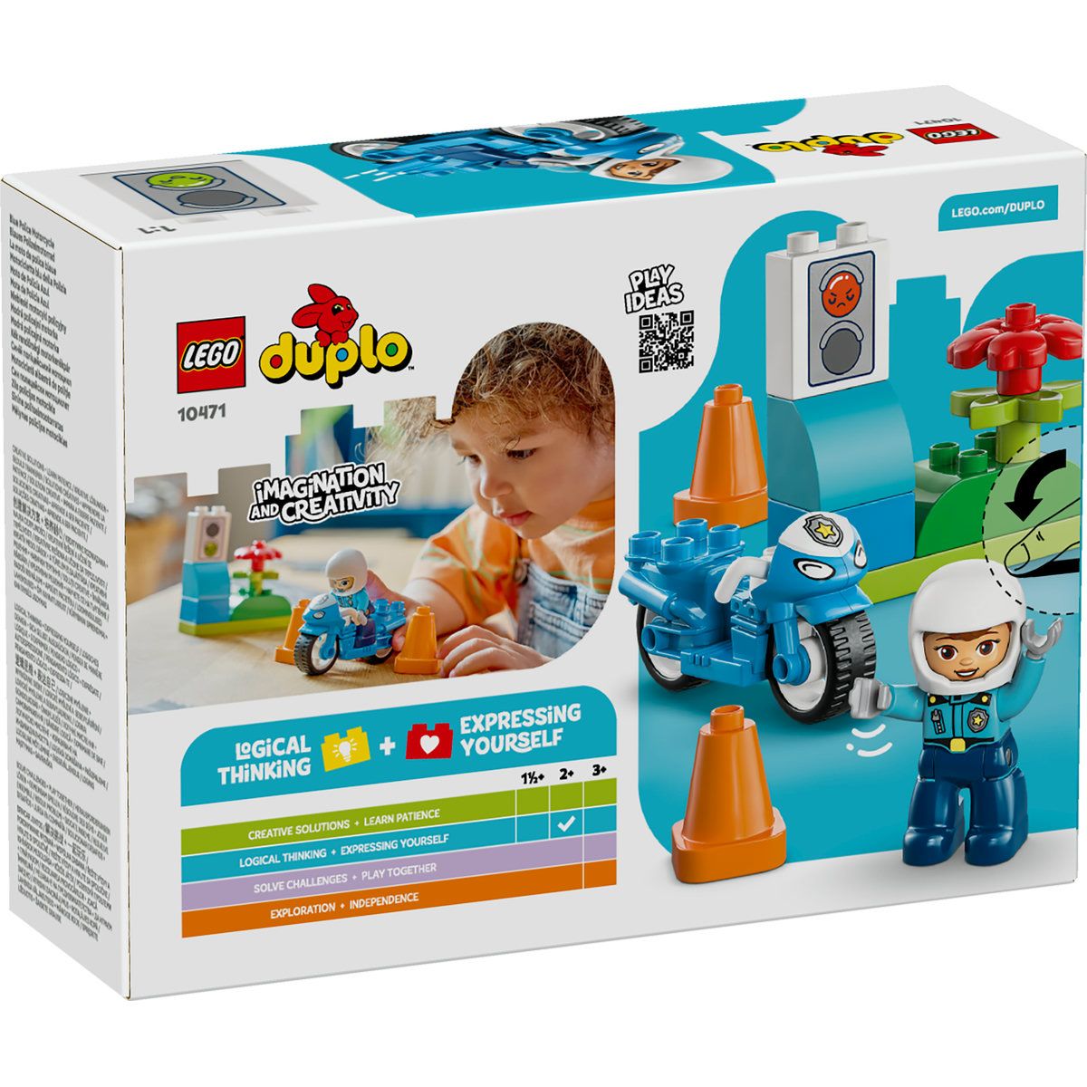 LEGO DUPLO MOTOCICLETA ALBASTRA DE POLITIE 10471 - Imagine 8 [ps:43702351-82fa-4078-b7d7-acb3ee26afed]