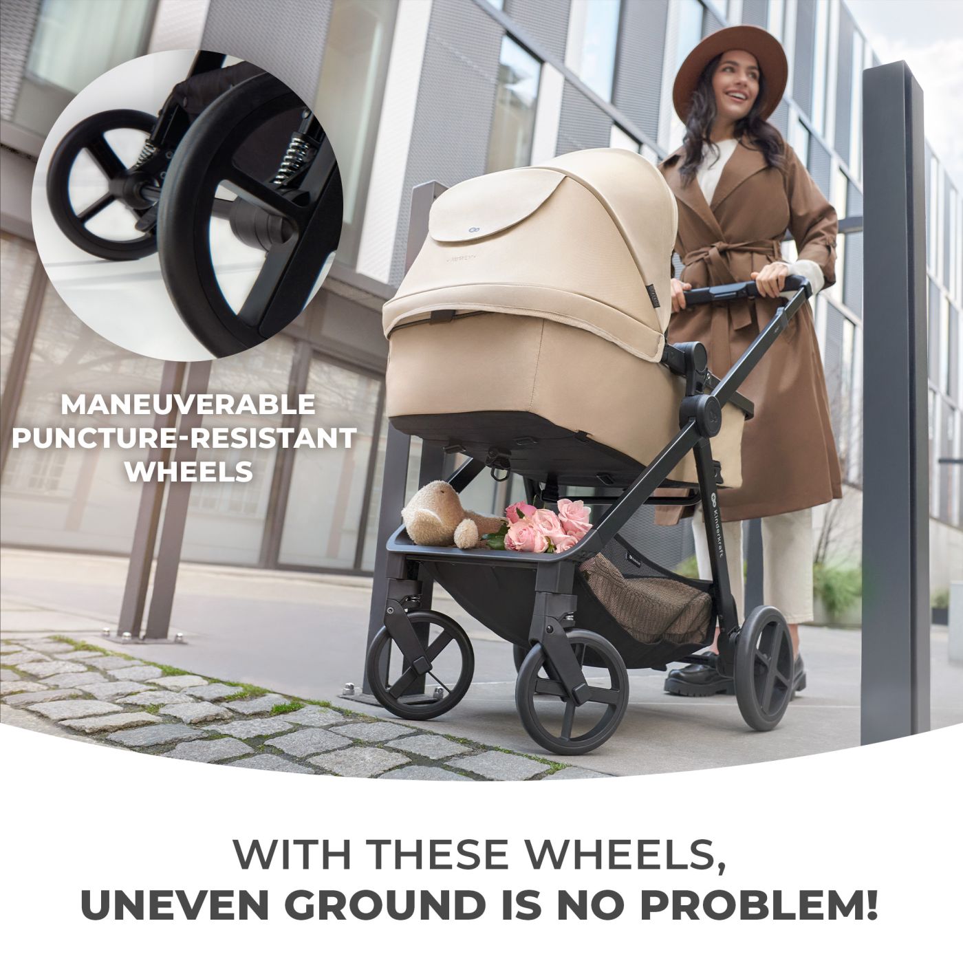 CARUCIOR KINDERKRAFT NEWLY, 3 IN 1, LIGHT GREY - Imagine 2 [ps:1c2d44b7-fa07-431b-996f-42a906288051]