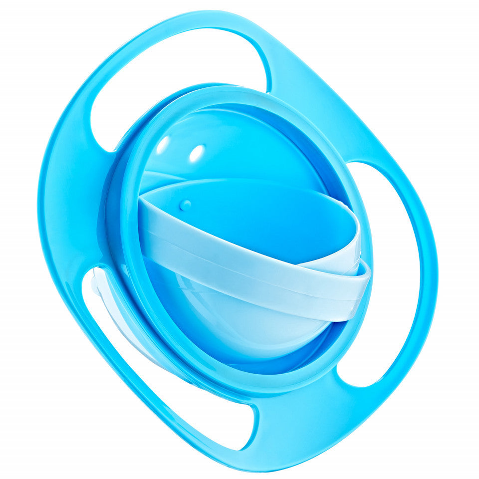 Bol multifunctional cu capac si rotire 360 grade BabyJem - Bleu
