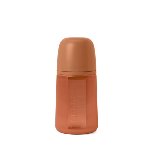Biberon din silicon SX Pro 240ml, debit mediu - ROSU CĂRĂMIDĂ | Colour Essence [ps:b4f9df39-a296-4de0-af58-87934057055d]