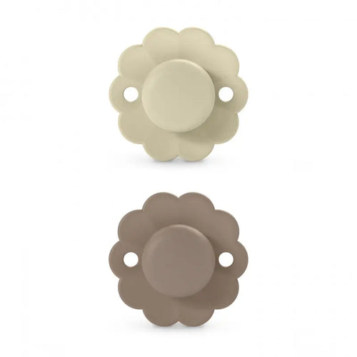 Suzeta fiziologică SX Pro 6–18 luni, 2 Buc - Whitecap Gray / Raw Umber | Wonder [ps:956f98c2-4881-44fc-8060-dd278bac4da5]