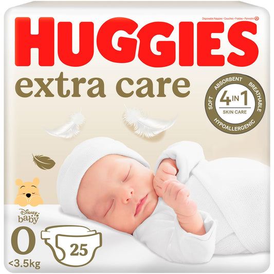 Huggies Extra Care - Nr 0 / 25 buc [ps:43129f21-1682-4de9-ad65-6c9ec4684177]