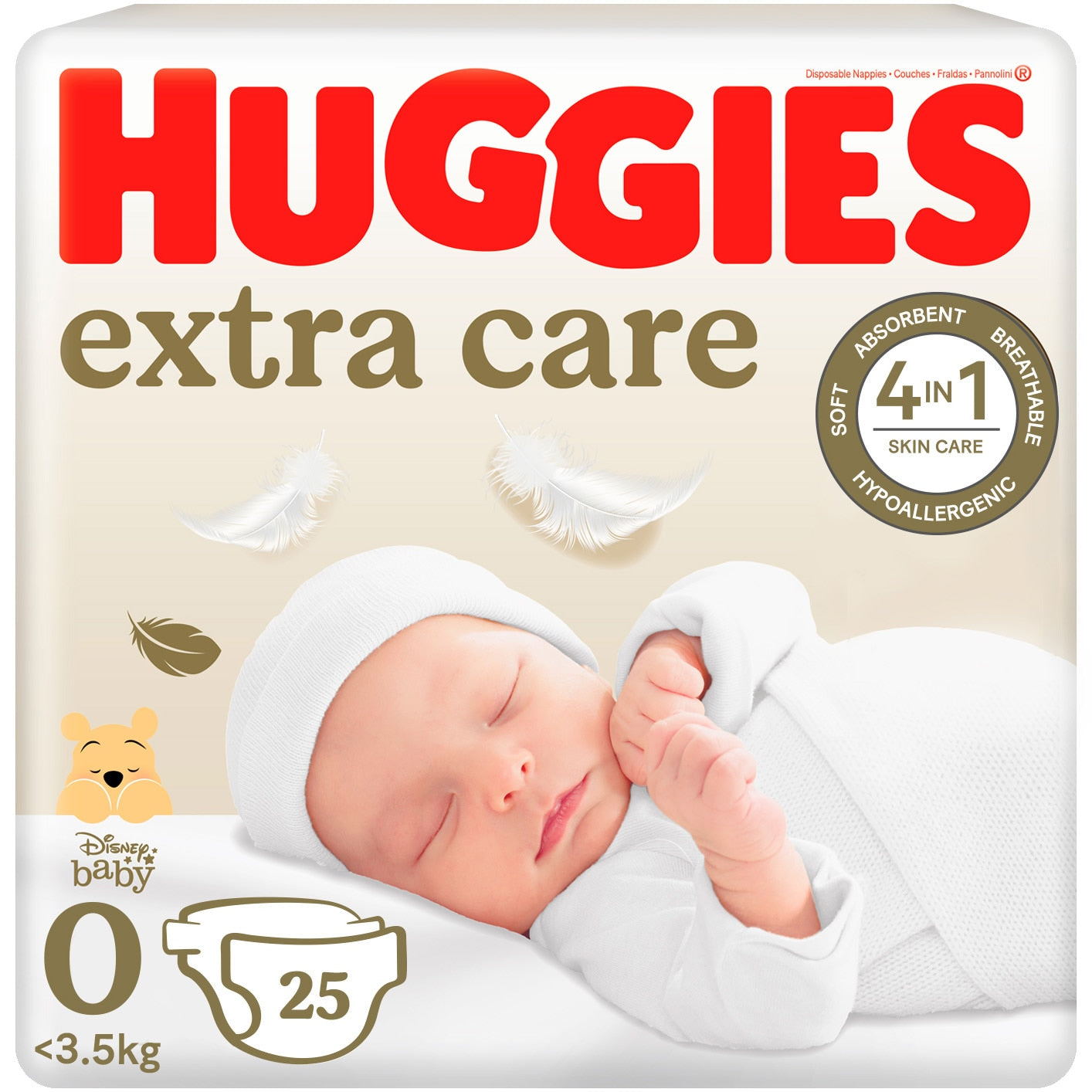 Huggies Extra Care - Nr 0 / 25 buc [ps:43129f21-1682-4de9-ad65-6c9ec4684177]