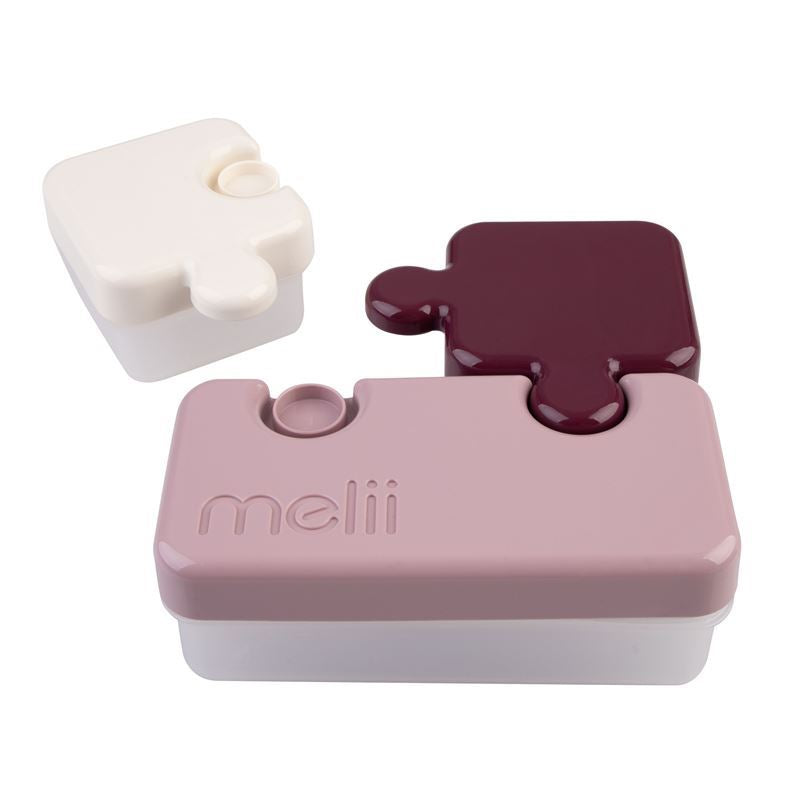 RECIPIENT HRANA BEBE MODEL PUZZLE, MELII LUXE, BLEUMARIN - Imagine 10
