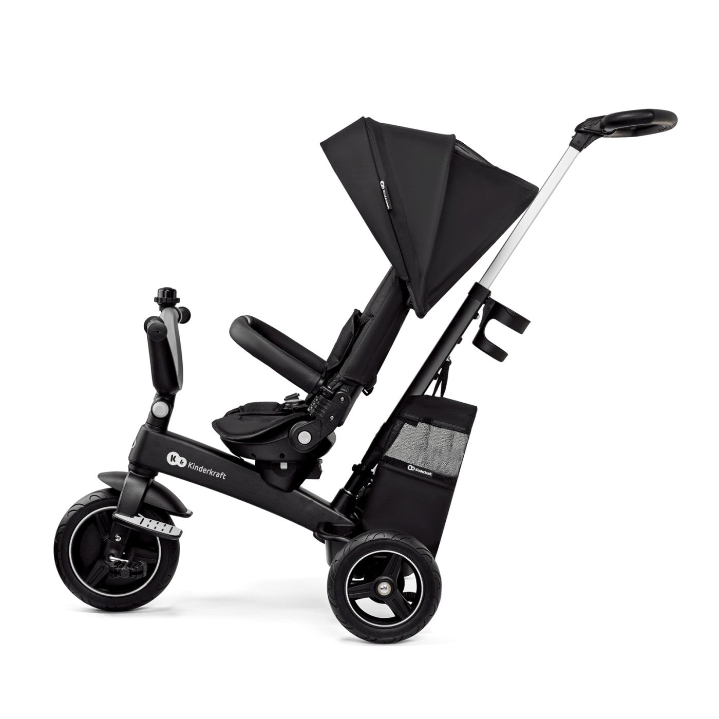 TRICICLETA KINDERKRAFT EASYTWIST, BLACK [ps:cf1e1e7f-a053-4518-9078-099ce4dac9ed]