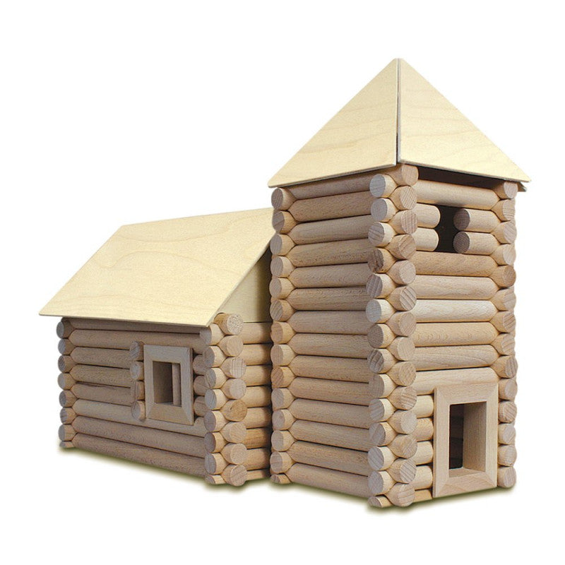 Set constructie arhitectura Vario Box, 450 piese din lemn (VARIO + XL + FORT), Walachia [ps:376d73ce-d0c8-4c0e-a646-48812aa76ec0]