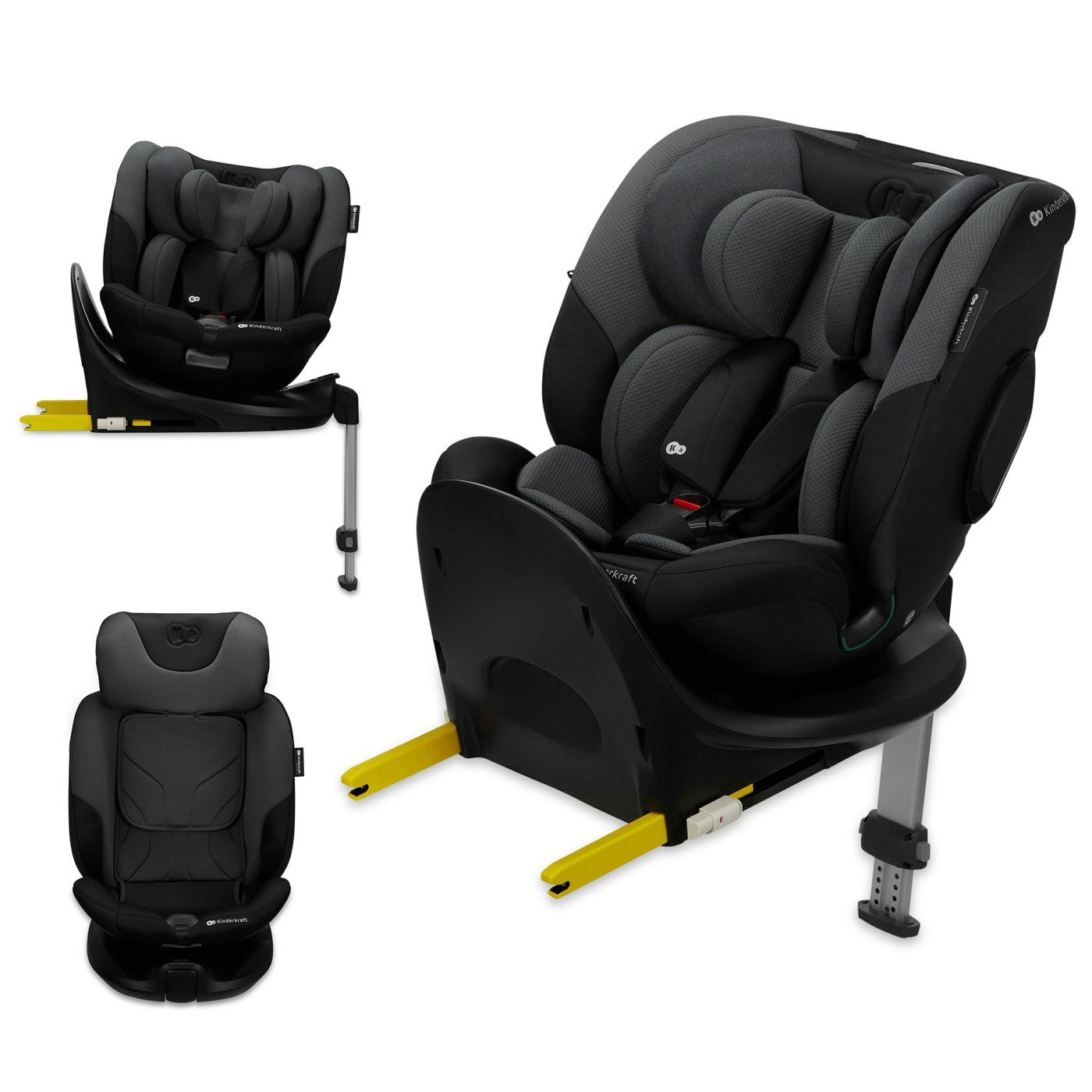 SCAUN AUTO KINDERKRAFT I-FIX, I-SIZE 40-150 CM, GRAPHITE - Imagine 10
