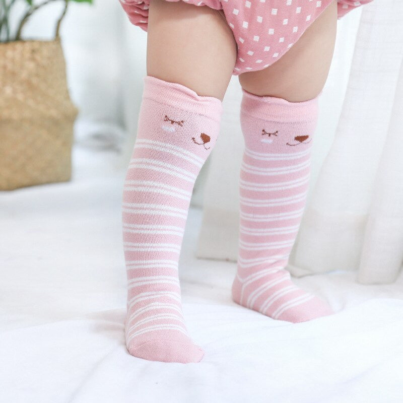 Sosete lungi cu animalute Drool (Culoare: Alb, Varsta: 2-4 ani) [ps:a4dff55c-a792-40fb-b16b-73539db95118]