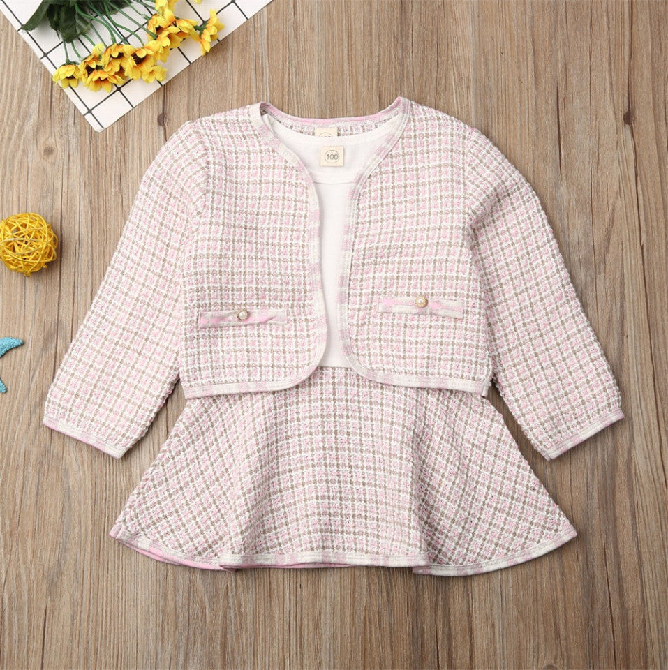 Set sacou cu rochita Drool (Marime: 110, Culoare: Negru cu alb) [ps:5781a049-9cf5-4995-ab9e-41cf19afc110]