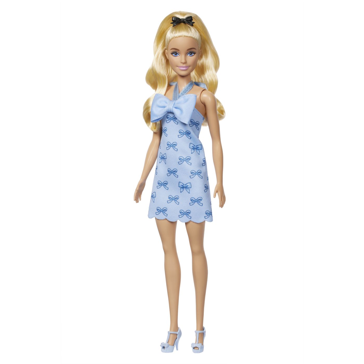 BARBIE FASHIONISTAS PAPUSA BARBIE BRUNETA CU ROCHIE MOV - Imagine 10