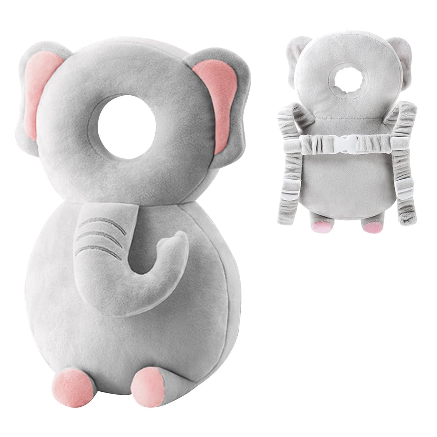 Perna Protectie Cap Bebelusi Flippy, Elefant Plus, Gri - Elefant (10) [ps:5b1cba60-7829-46c2-a6aa-0aa58a781ef7]