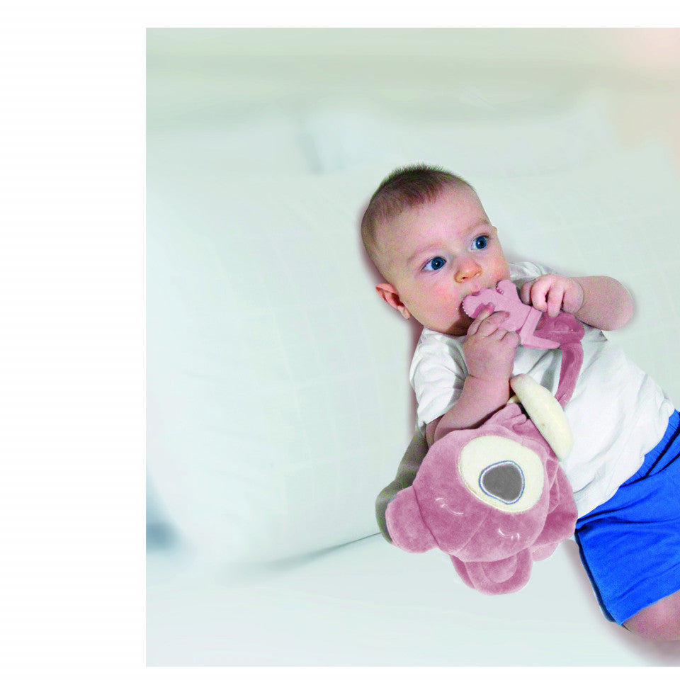 Jucarie atasament cu jucarie dentitie Sleeping Friend BabyJem (Culoare: Gri) [ps:10219801-5871-445d-8043-d20a6bb31563]